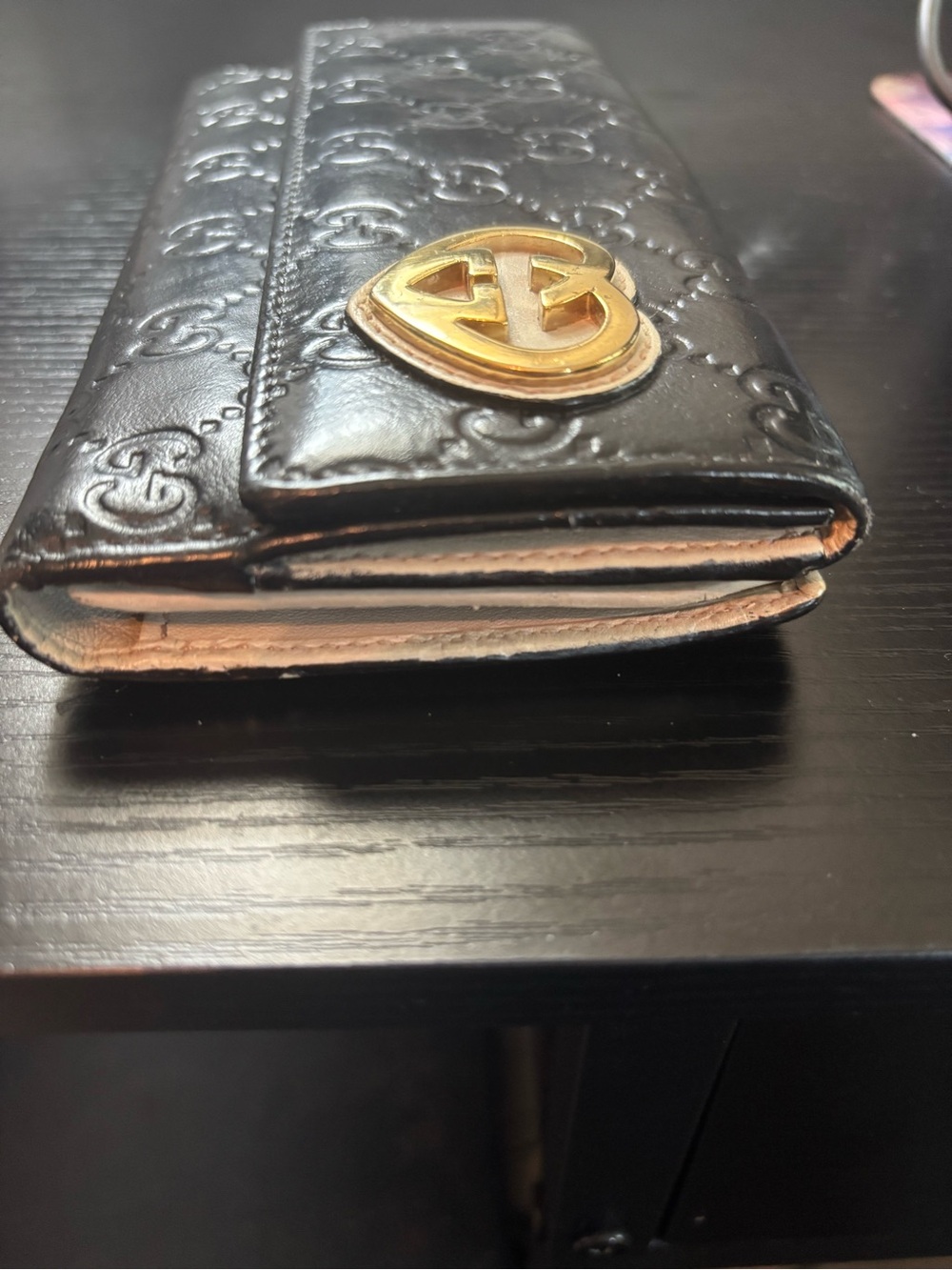 Authentic Gucci "Lovely" Heart Guccissima Continental Wallet 2in1 WOC Conversion - Picture 13 of 14